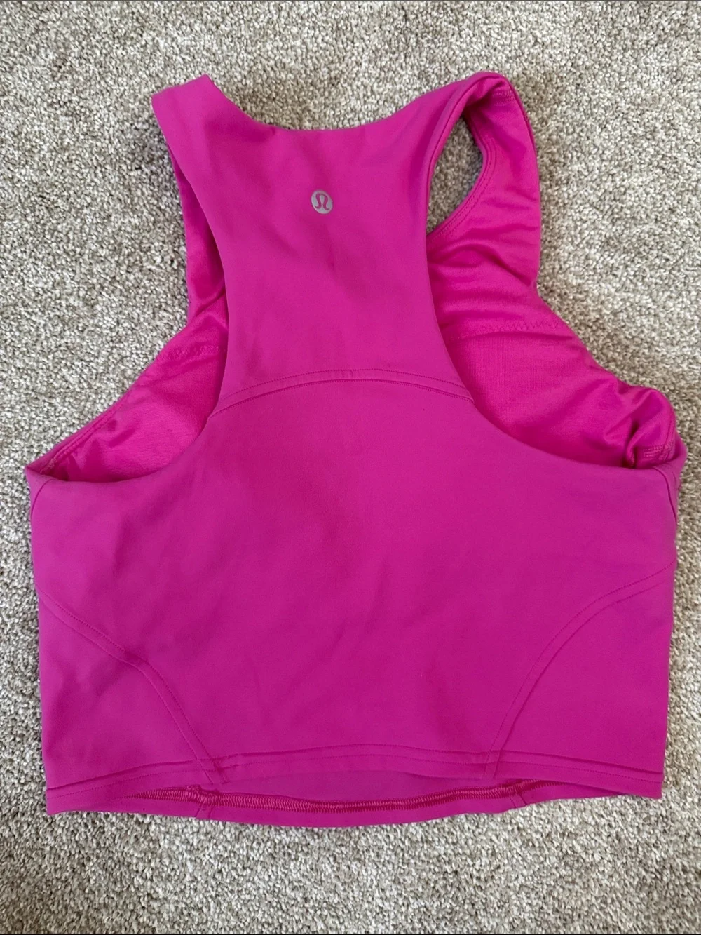 lululemon athletica Women's Magenta High-Neck Sports Bra Top